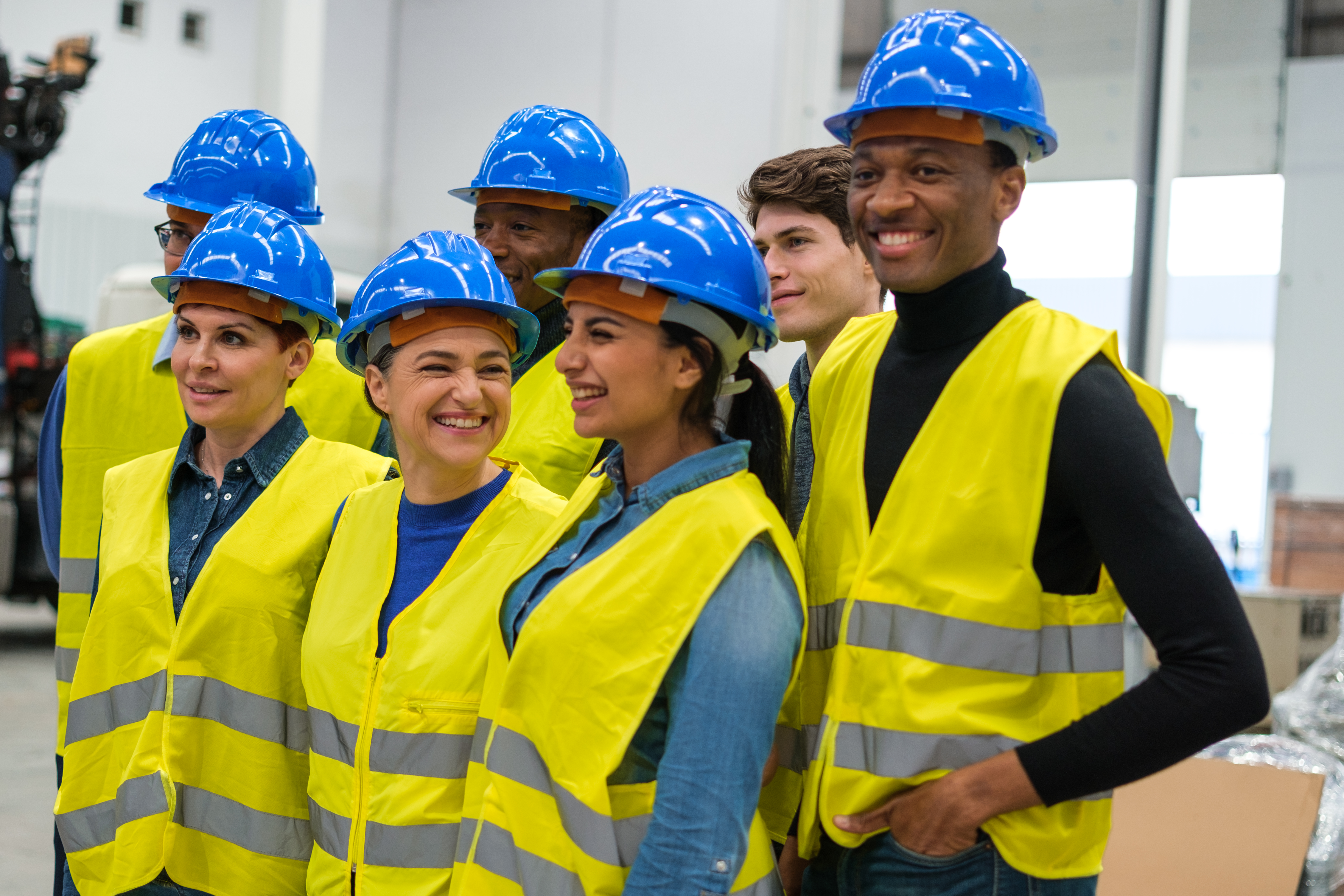 Group of coworkers in a workplace